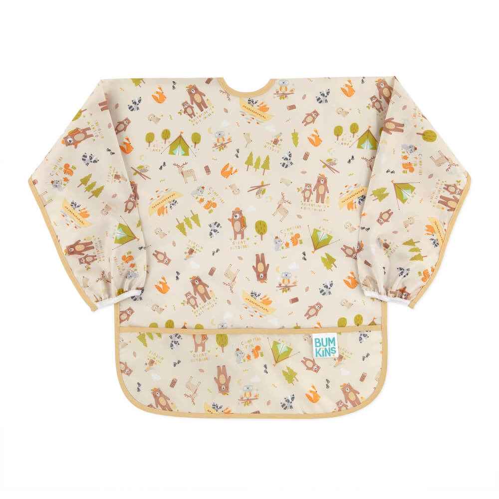 ผ้ากันเปื้อนเด็ก Bumkins Art Smock Camp Friends	 		